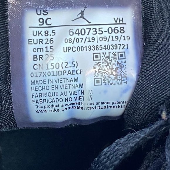 Nike Air Jordan Retro 1 Mid Hyper Royal Blue TD 640735-068 Rare Toddler Size 9C - Picture 11 of 11